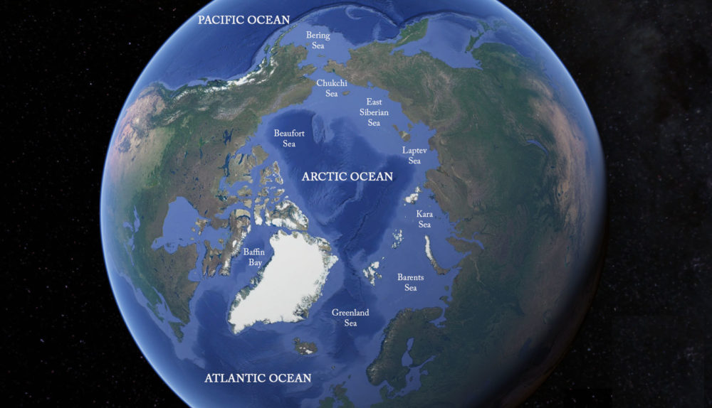 Arctic Ocean planet earth's ice caps are melting