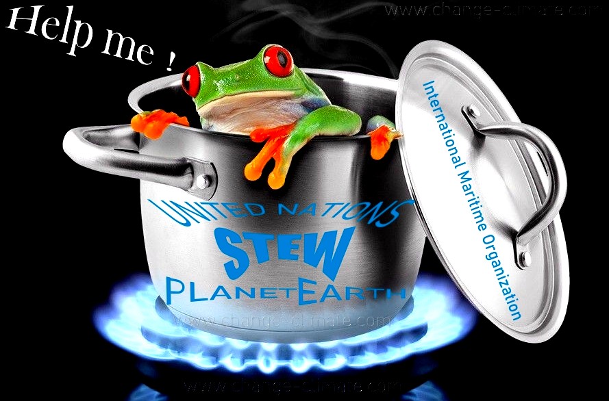 Frog Stew IMO Planet Earth Boiling United Nations 