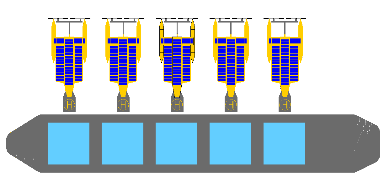 SeaNet, docking onto a Panamax cargo ship