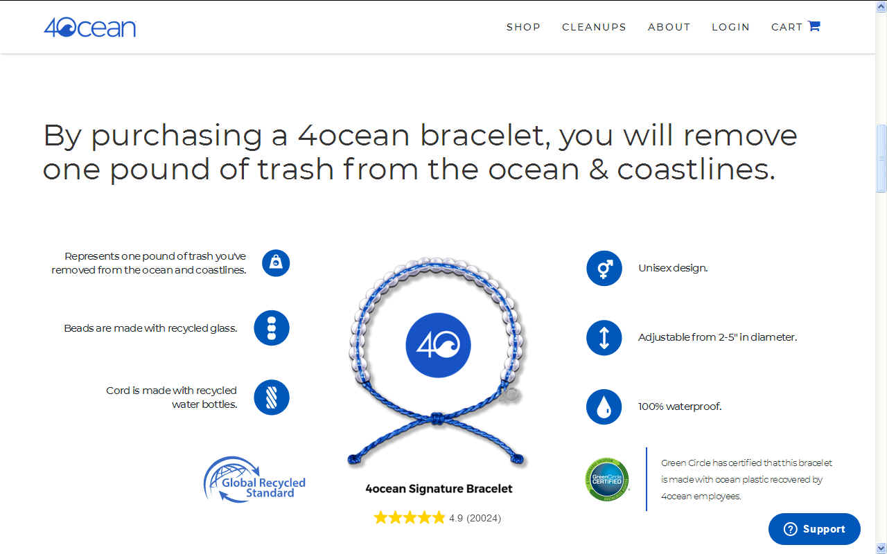 4ocean | The Original Bracelet That Funds Ocean Cleanup | 4ocean