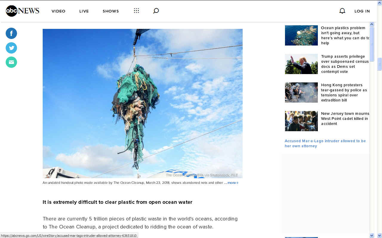 ABC News Australian report on World Oceans Day