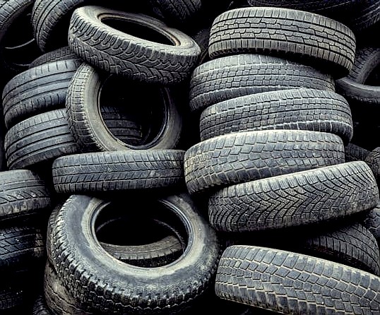 Tyres old scrap