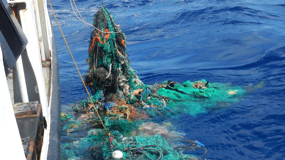 OCEAN VOYAGES INSTITUTE GHOST FISHING NETS 40 TONS PLASTIC